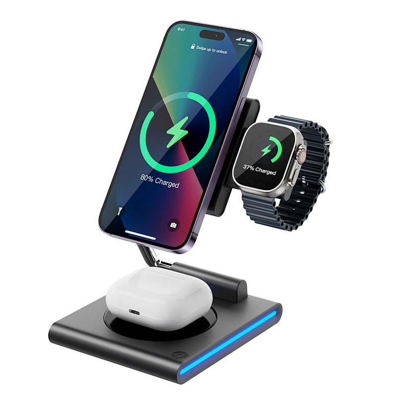 WiWU  Wi-W023  3 in 1 wireless charger